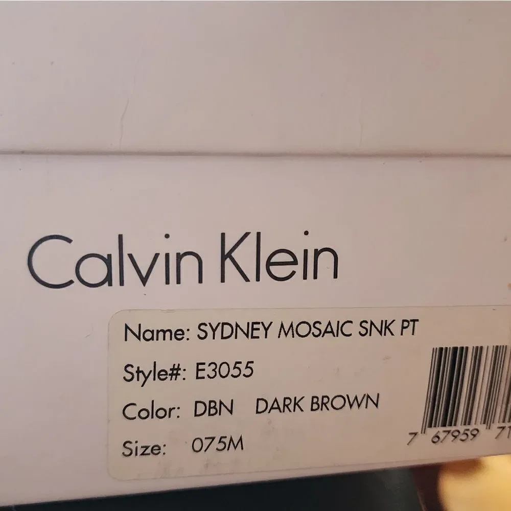 Calvin Klein Sydney Mosaic Snake Print Pumps size 7.5